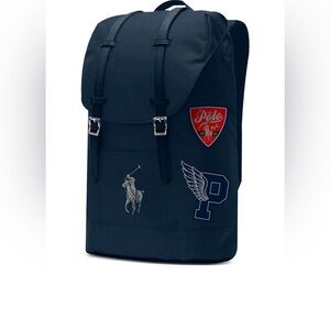 POLO RALPH LAUREN  Logo dark blue Backpack travel gym weekend Bag NEW